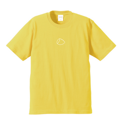 おいもくんTシャツ【さつまいも・焼き芋好きのための服】シンプル／色：イエロー【綿100％】